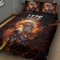 We The People Since 1776 Quilt Bed Set USA Flag Flame Eagle - Wonder Print Shop