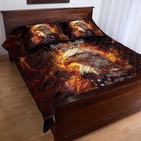 We The People Since 1776 Quilt Bed Set USA Flag Flame Eagle - Wonder Print Shop