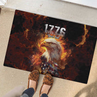 We The People Since 1776 Rubber Doormat USA Flag Flame Eagle - Wonder Print Shop