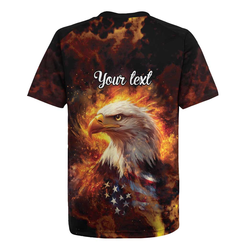 We The People Since 1776 Rugby Jersey USA Flag Flame Eagle - Wonder Print Shop