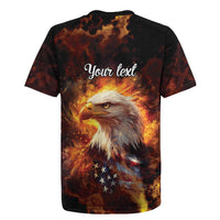 We The People Since 1776 Rugby Jersey USA Flag Flame Eagle - Wonder Print Shop