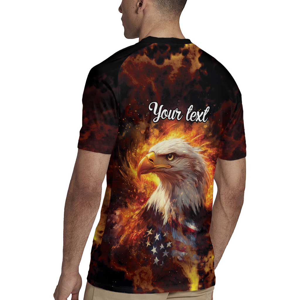 We The People Since 1776 Rugby Jersey USA Flag Flame Eagle - Wonder Print Shop