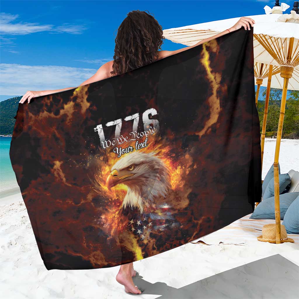 We The People Since 1776 Sarong USA Flag Flame Eagle - Wonder Print Shop