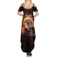 We The People Since 1776 Summer Maxi Dress USA Flag Flame Eagle - Wonder Print Shop