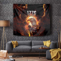 We The People Since 1776 Tapestry USA Flag Flame Eagle - Wonder Print Shop