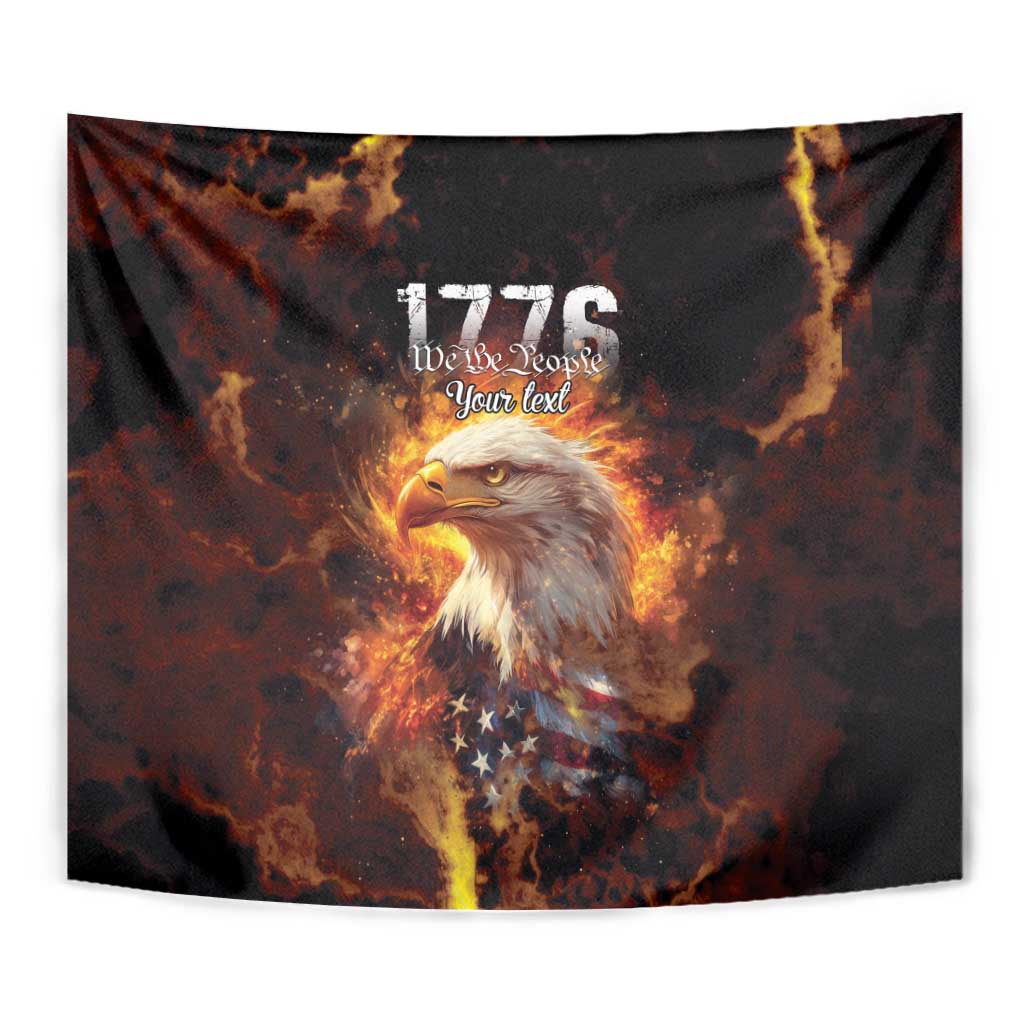 We The People Since 1776 Tapestry USA Flag Flame Eagle - Wonder Print Shop