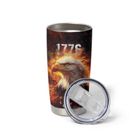 We The People Since 1776 Tumbler Cup USA Flag Flame Eagle - Wonder Print Shop
