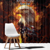 We The People Since 1776 Window Curtain USA Flag Flame Eagle - Wonder Print Shop