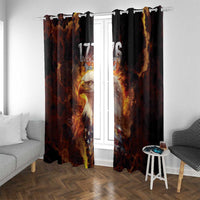 We The People Since 1776 Window Curtain USA Flag Flame Eagle - Wonder Print Shop