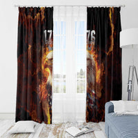 We The People Since 1776 Window Curtain USA Flag Flame Eagle - Wonder Print Shop