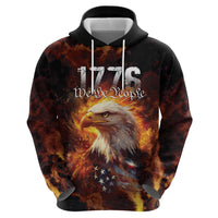 We The People Since 1776 Zip Hoodie USA Flag Flame Eagle - Wonder Print Shop