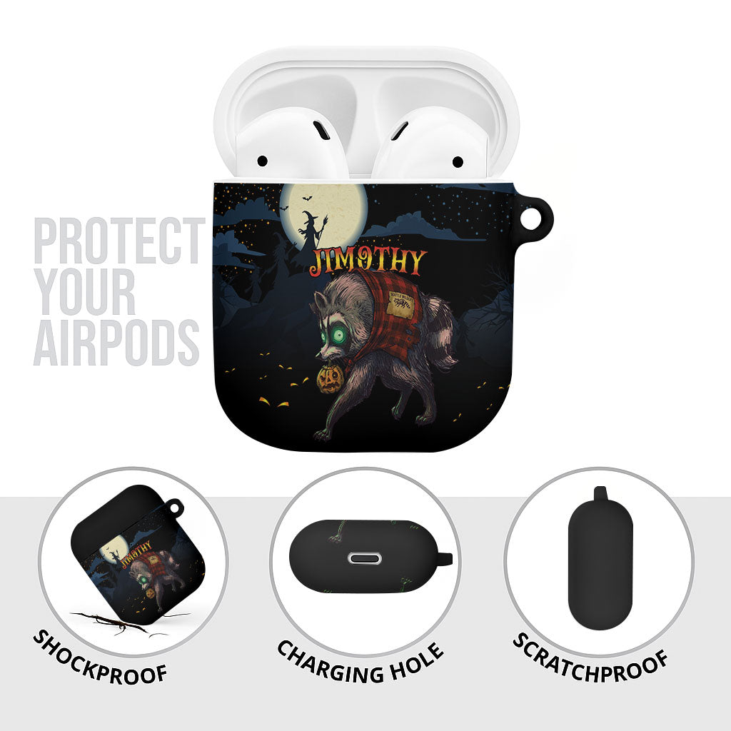 Halloween Raccoon Jimothy AirPods Case