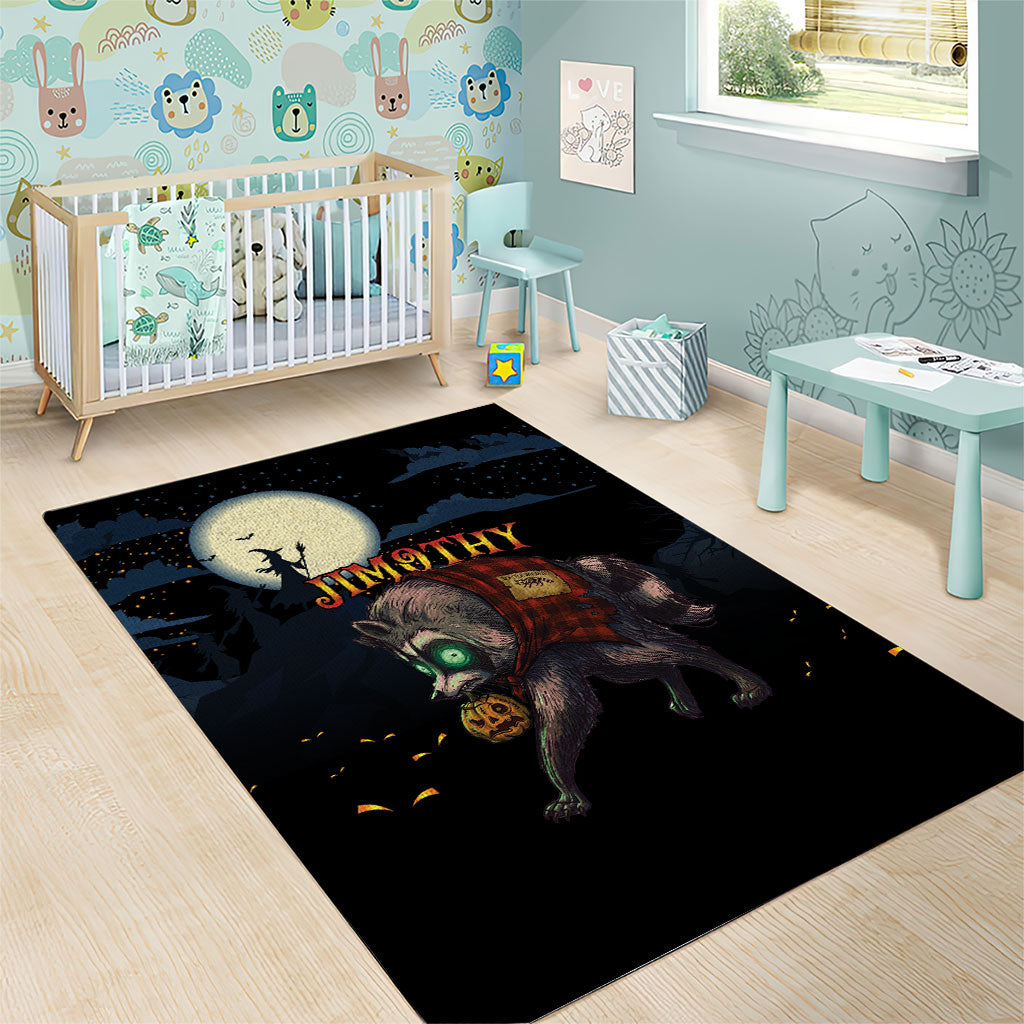 Halloween Raccoon Jimothy Area Rug
