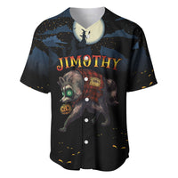 Halloween Raccoon Jimothy Personalized Baseball Jersey