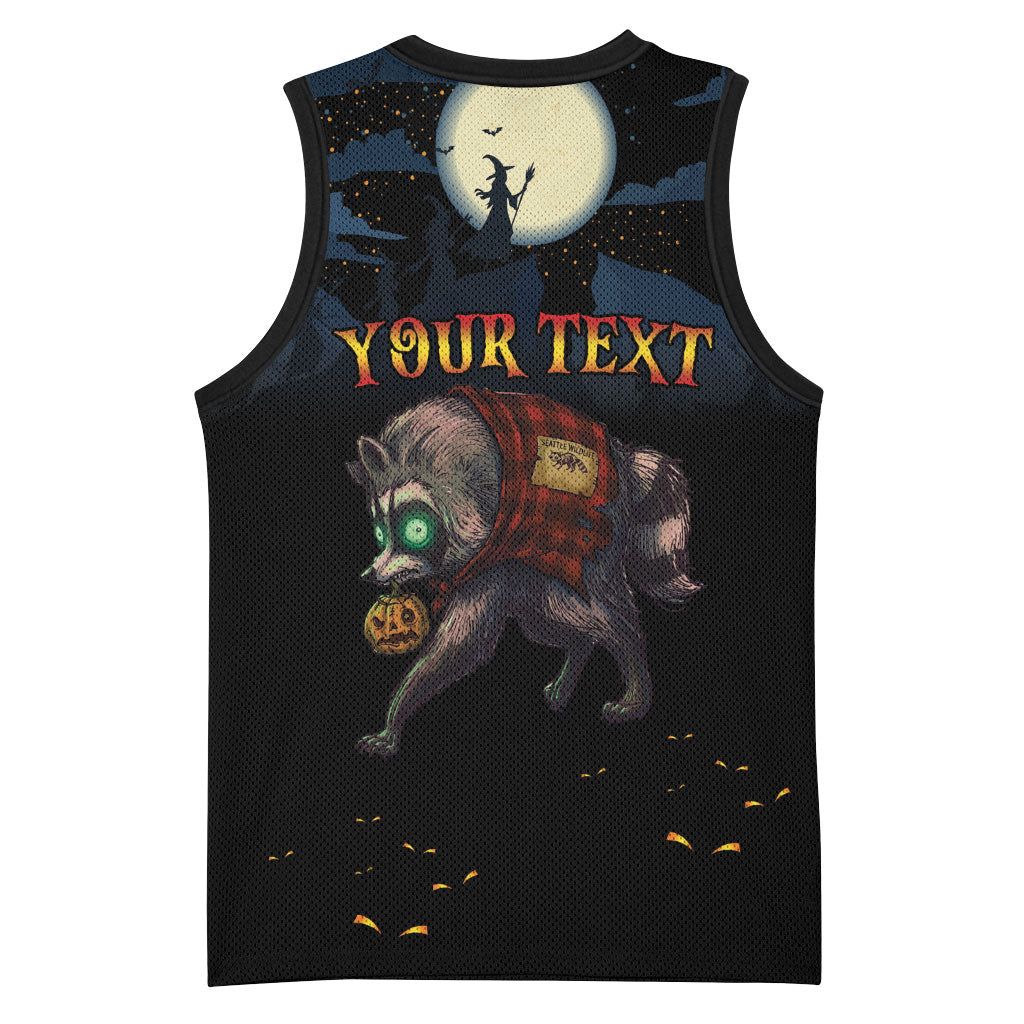 Halloween Raccoon Jimothy Personalized Basketball Jersey