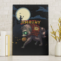 Halloween Raccoon Jimothy Canvas Wall Art