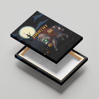 Halloween Raccoon Jimothy Canvas Wall Art