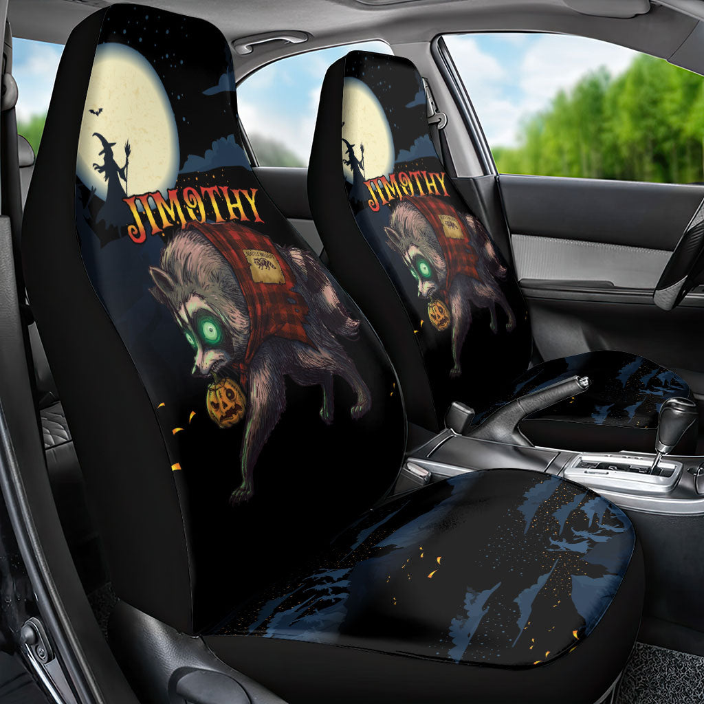 Halloween Raccoon Jimothy Car Seat Cover