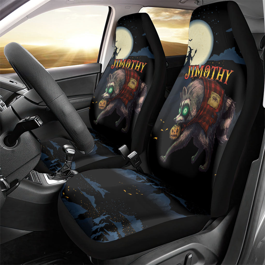 Halloween Raccoon Jimothy Car Seat Cover