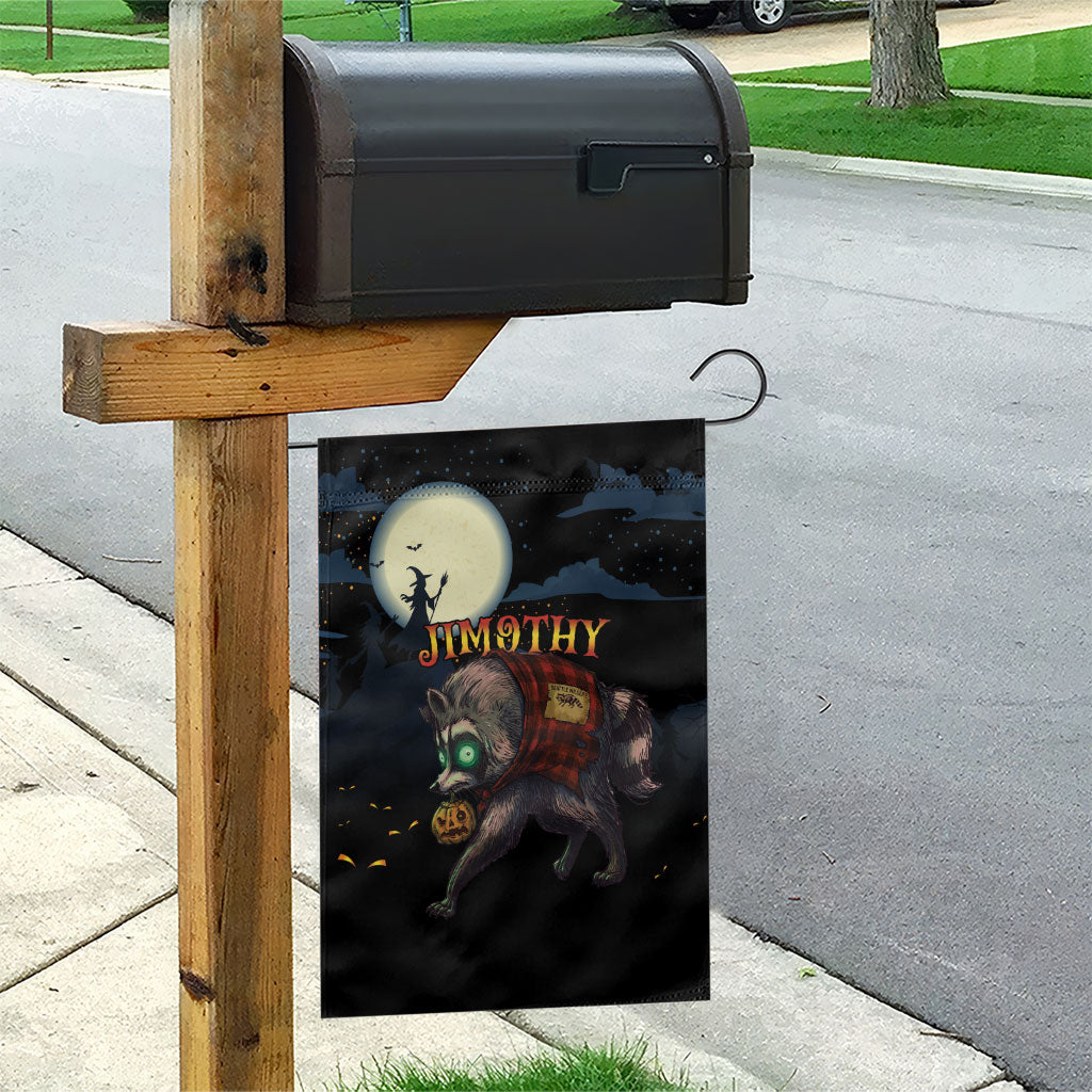 Halloween Raccoon Jimothy Garden Flag