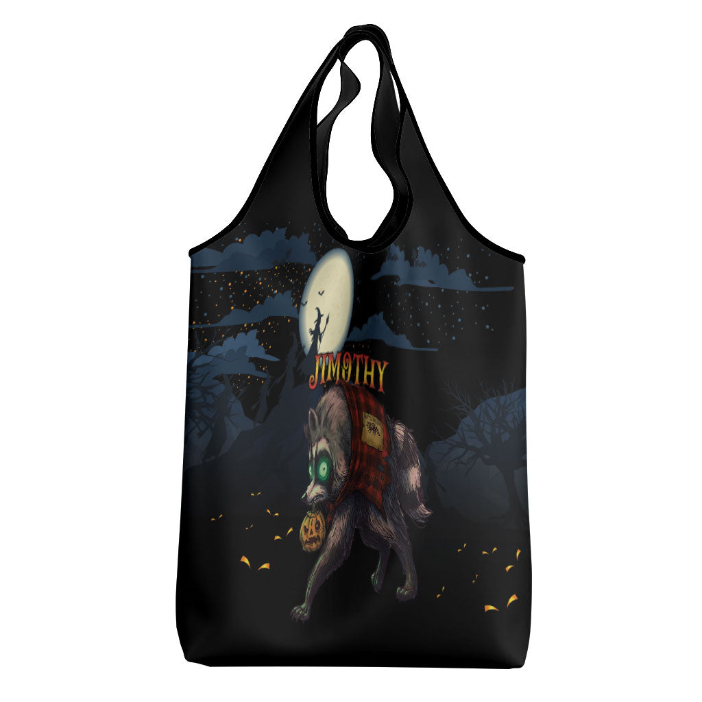 Halloween Raccoon Jimothy Grocery Bag