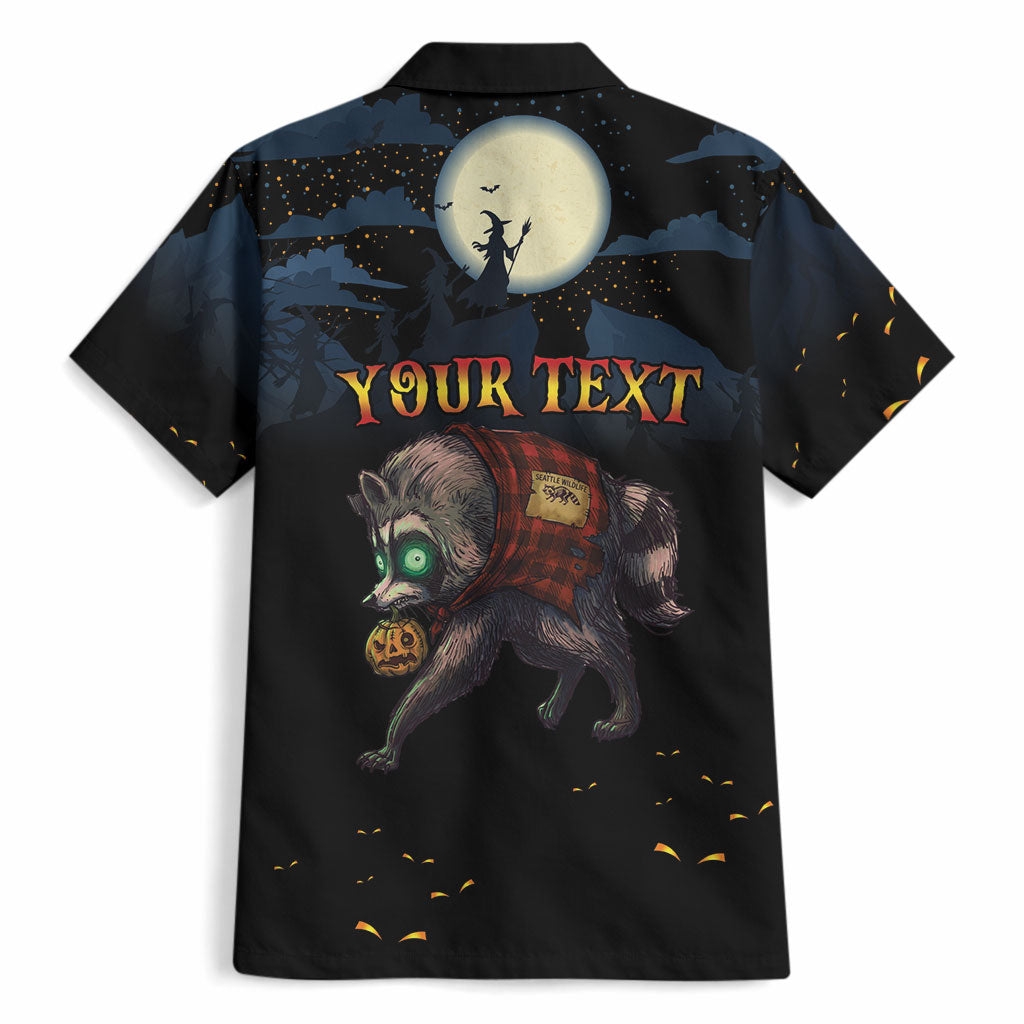 Halloween Raccoon Jimothy Personalized Hawaiian Shirt