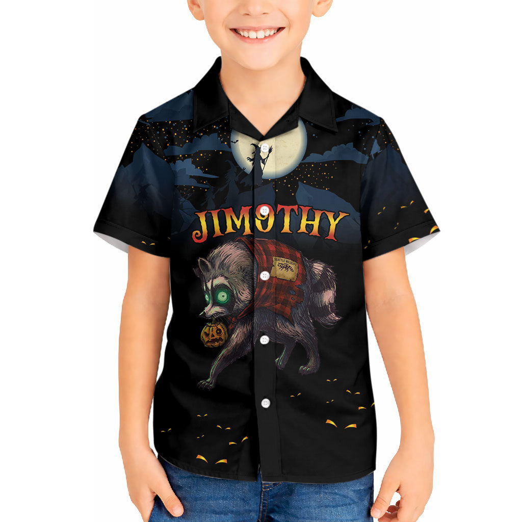 Halloween Raccoon Jimothy Personalized Hawaiian Shirt