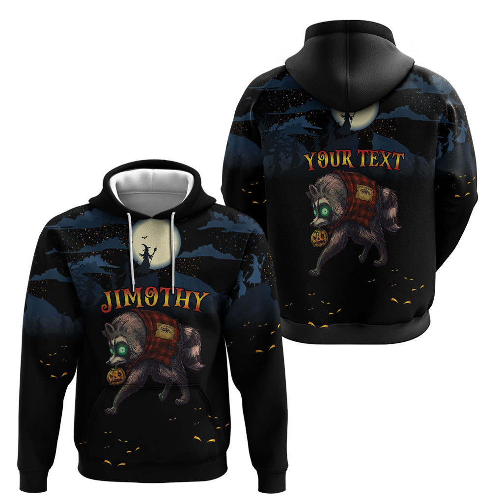 Halloween Raccoon Jimothy Personalized Hoodie