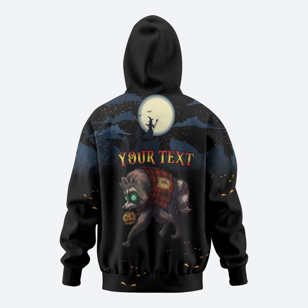 Halloween Raccoon Jimothy Personalized Hoodie