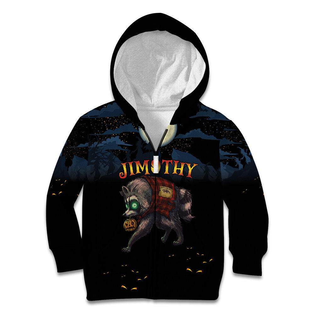 Halloween Raccoon Jimothy Personalized Kid Hoodie