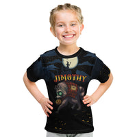 Halloween Raccoon Jimothy Personalized Kid T Shirt