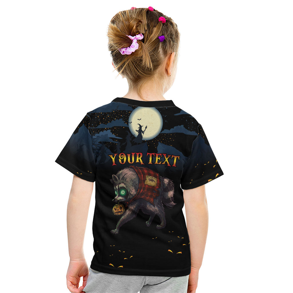 Halloween Raccoon Jimothy Personalized Kid T Shirt