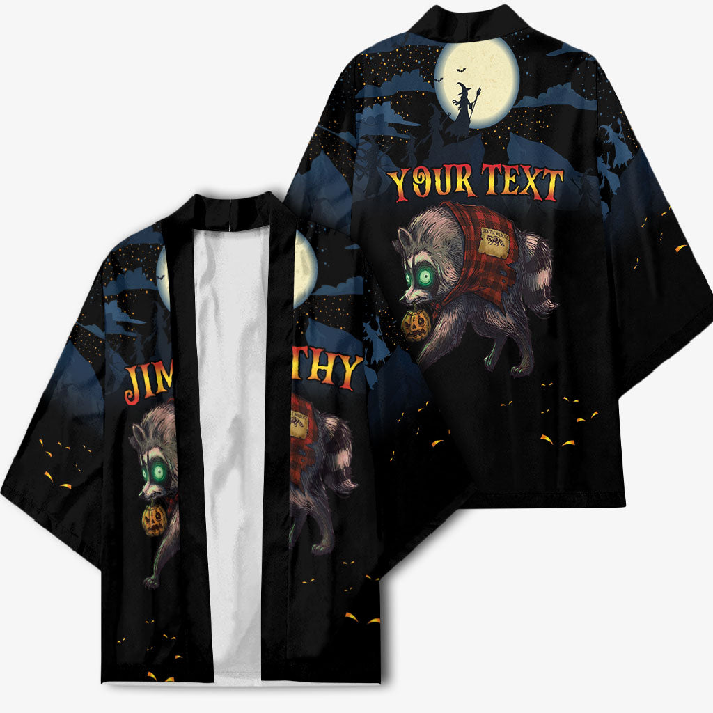 Halloween Raccoon Jimothy Personalized Kimono