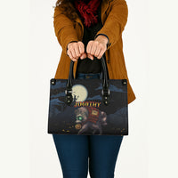Halloween Raccoon Jimothy Leather Bag