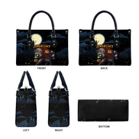 Halloween Raccoon Jimothy Leather Bag