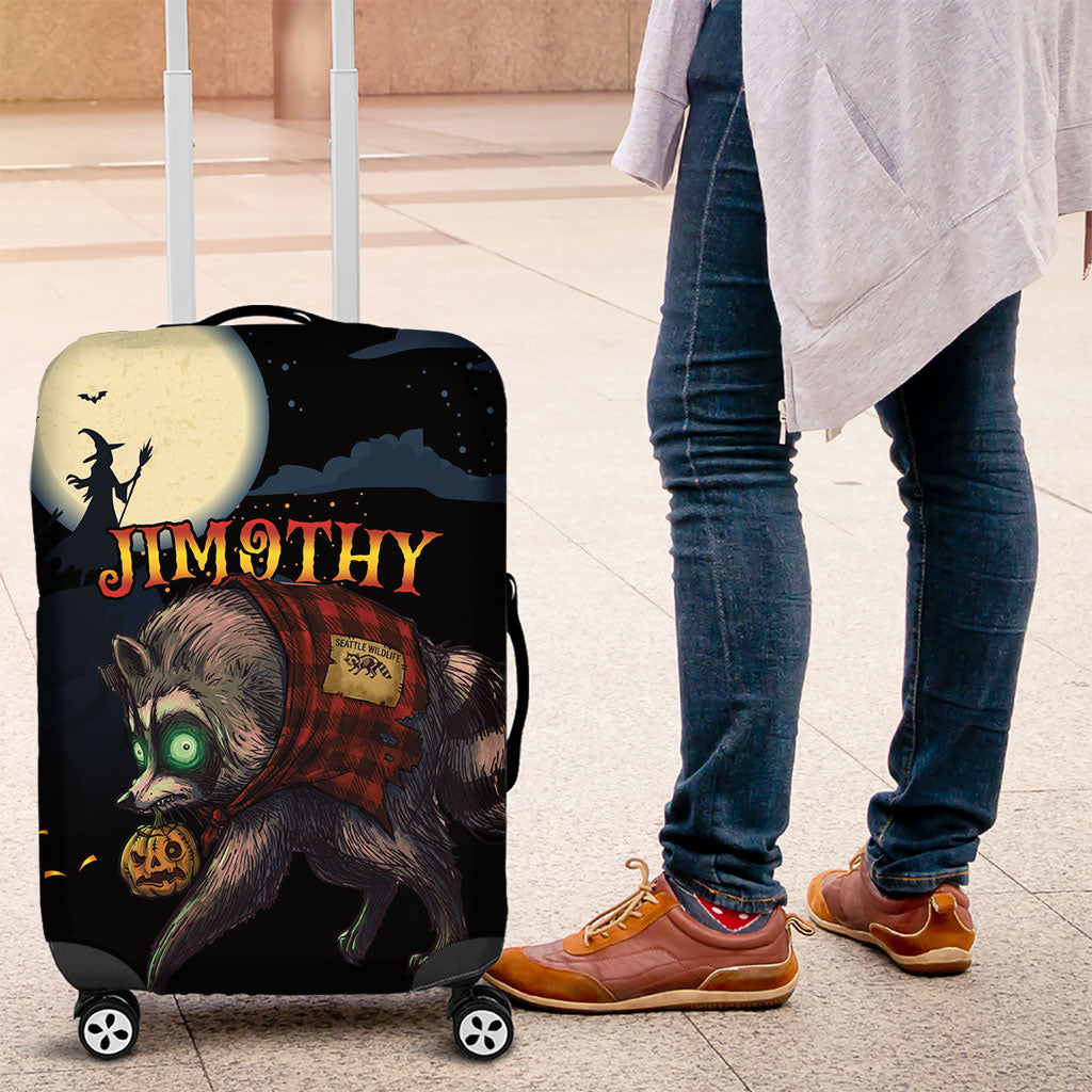Halloween Raccoon Jimothy Luggage Cover