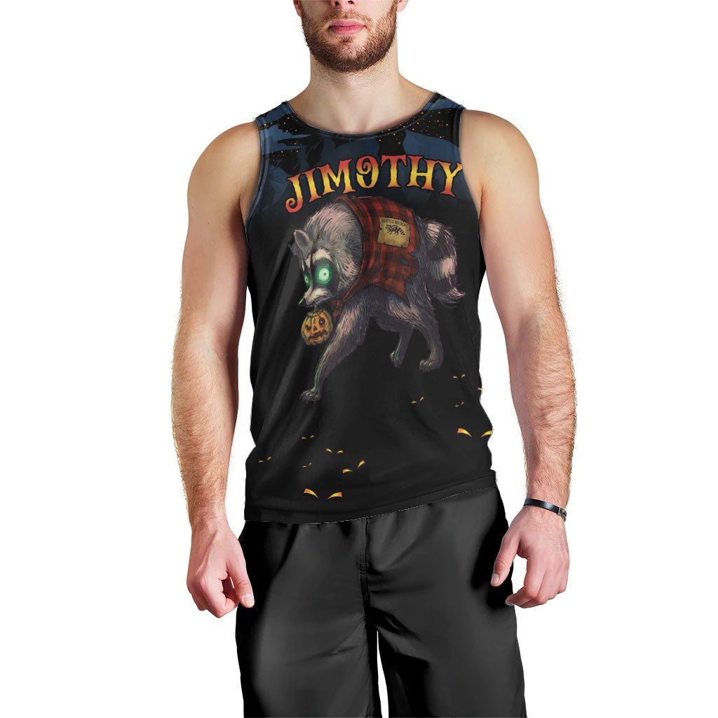 Halloween Raccoon Jimothy Personalized Men Tank Top