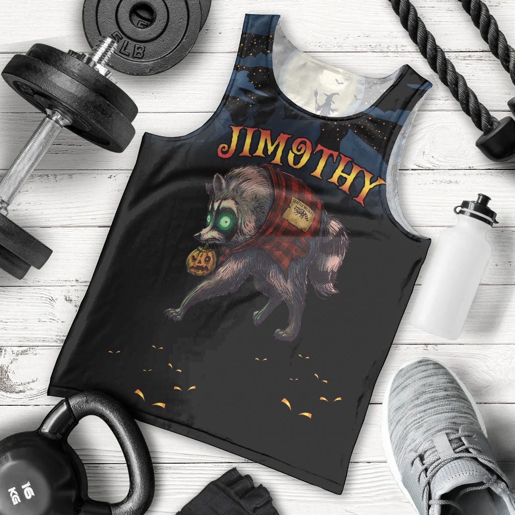 Halloween Raccoon Jimothy Personalized Men Tank Top