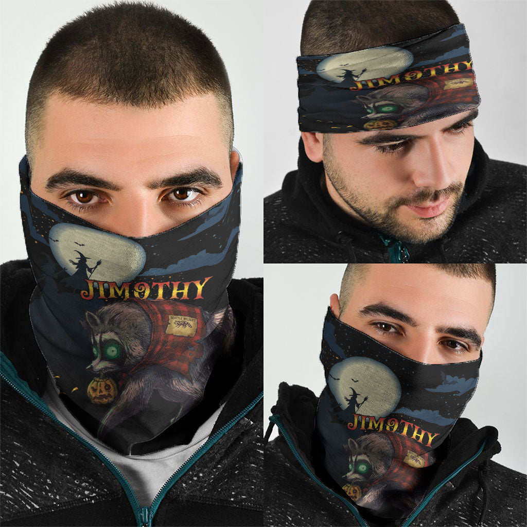 Halloween Raccoon Jimothy Neck Gaiter