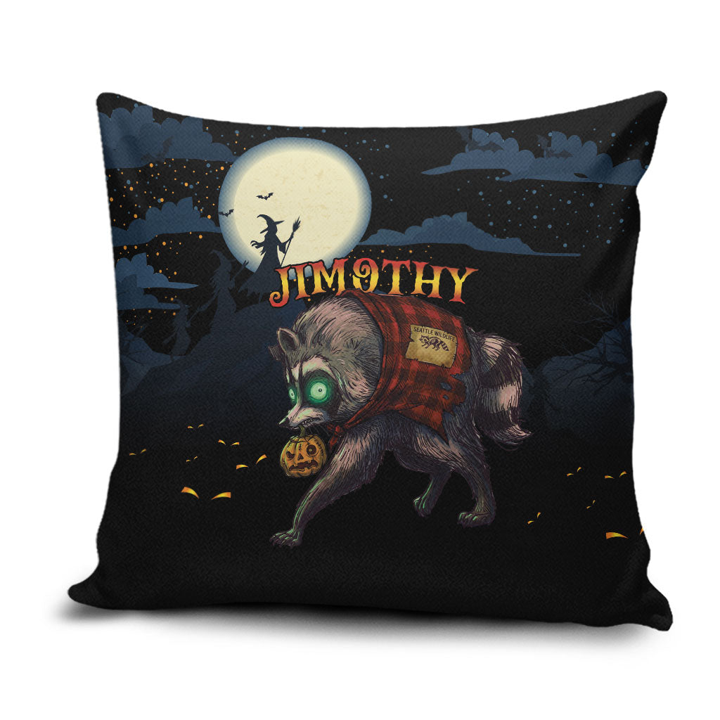 Halloween Raccoon Jimothy Pillow Cover