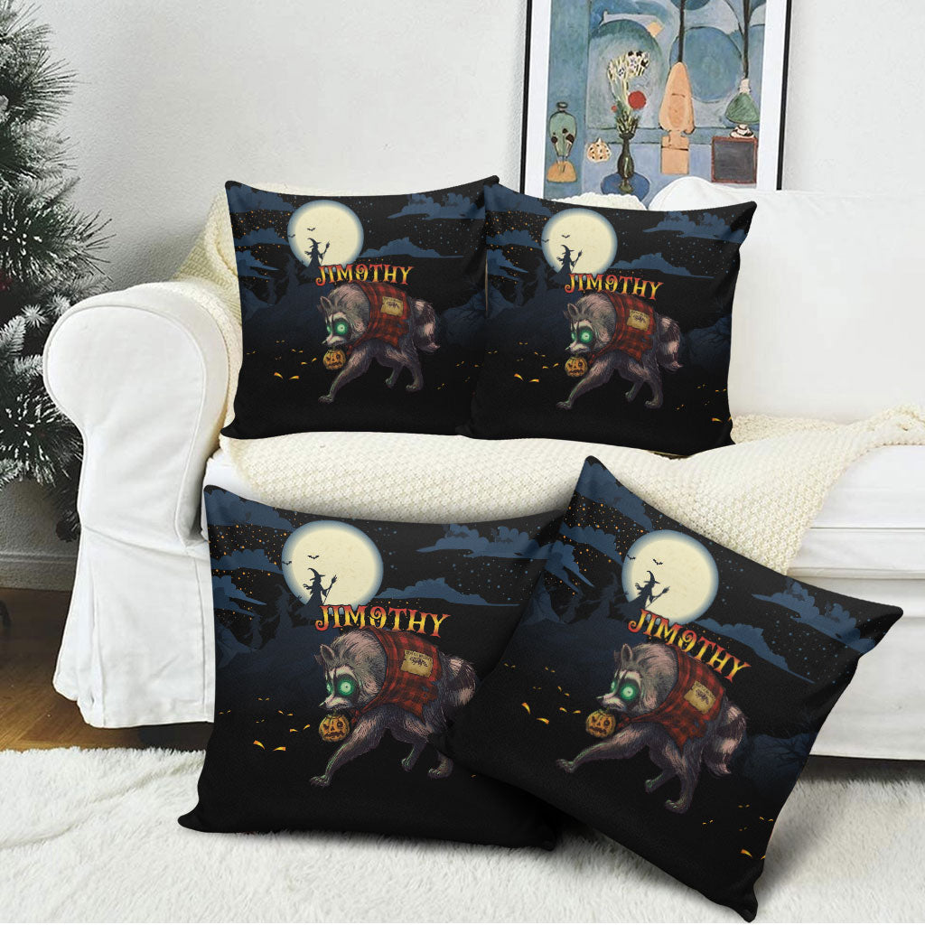 Halloween Raccoon Jimothy Pillow Cover