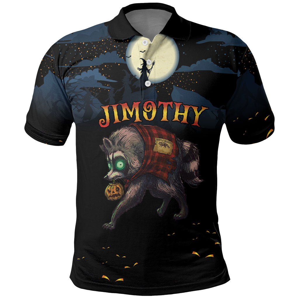 Halloween Raccoon Jimothy Personalized Polo Shirt