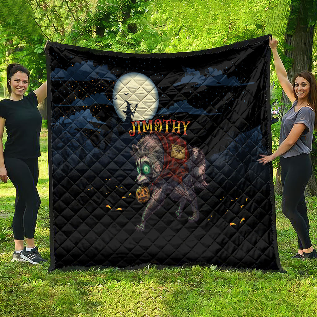 Halloween Raccoon Jimothy Quilt