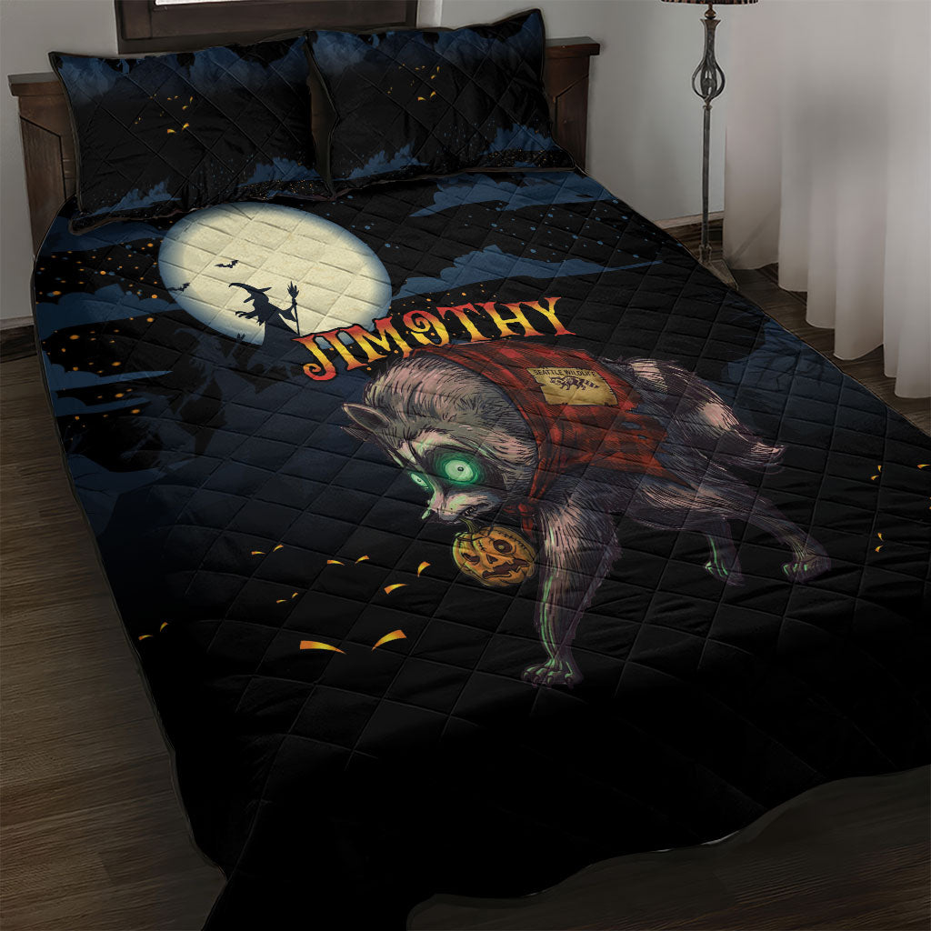 Halloween Raccoon Jimothy Quilt Bed Set