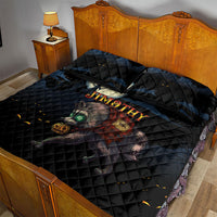 Halloween Raccoon Jimothy Quilt Bed Set