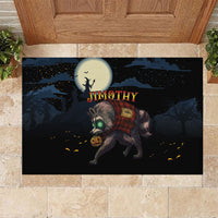 Halloween Raccoon Jimothy Rubber Doormat