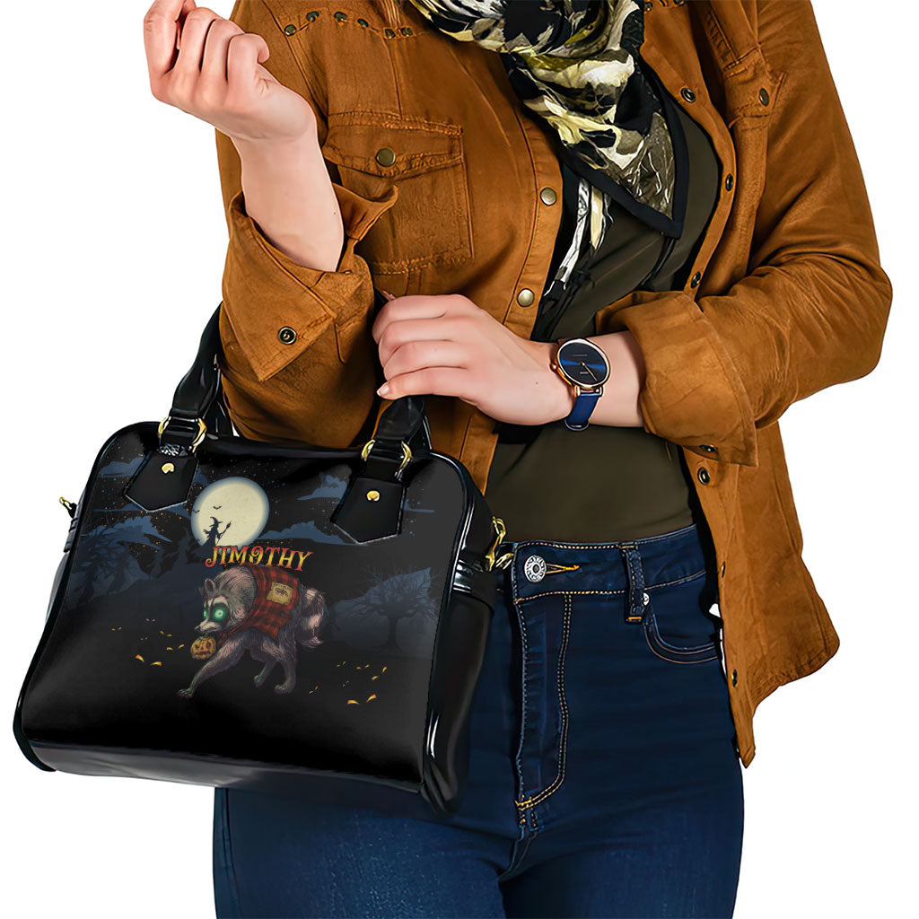 Halloween Raccoon Jimothy Shoulder Handbag
