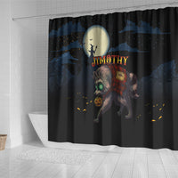 Halloween Raccoon Jimothy Shower Curtain