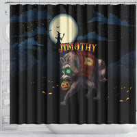 Halloween Raccoon Jimothy Shower Curtain