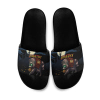 Halloween Raccoon Jimothy Slide Sandals